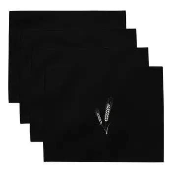 Grano Placemat Set - Black