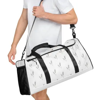 Grano Pattern Duffle Bag - White