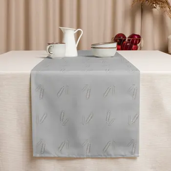 Grano Pattern Table Runner - Grey