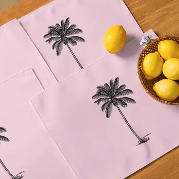 Coco Palm Placemat Set - Pink