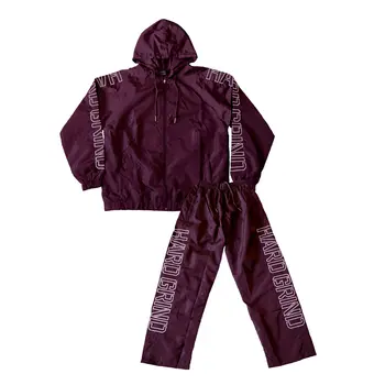 HG Windbreaker Suit - Burgundy/White