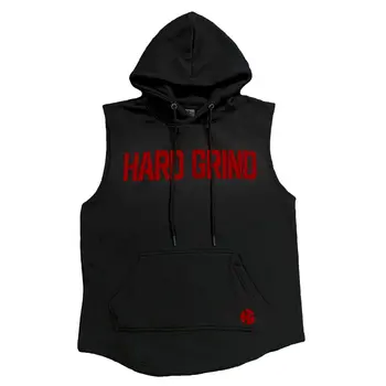 HG OT CutOff Hoodie - Black/Red
