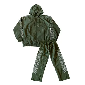 HG Windbreaker Suit - Army Green/White