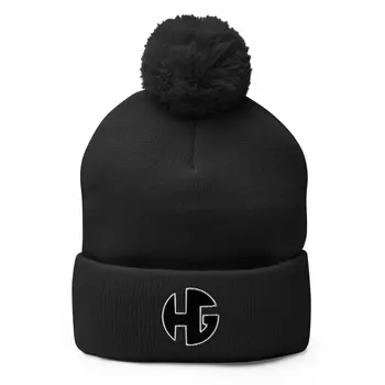 HG Pom-Pom Beanie - Black/White
