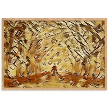 TO SEE MY HEART YOU MUST FIRST DIVE INTO MY TRUTH J.L PREMIUM Framed Poster