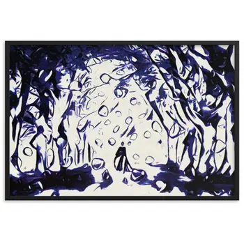 TO SEE MY HEART YOU MUST FIRST DIVE INTO MY TRUTH J.L Superior Framed Poster