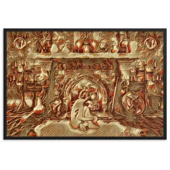 ESTIA GOLDEN AGE Framed Poster by Gianneli