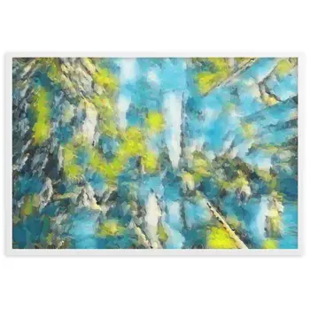 WHEN YOUR KISS WATERED ALL MY SENSES Velvet Edition Framed Poster