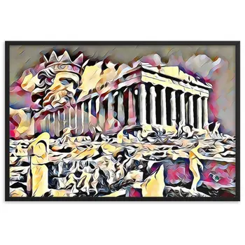 A SUNDAY UNDER ACROPOLIS V2 Superior Framed Poster