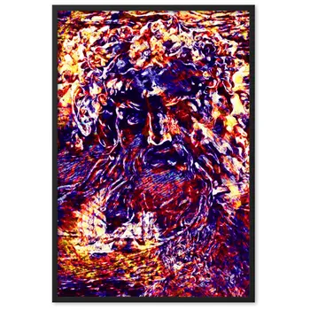 WHEN POSEIDON ASKED THE WAVES TO DANCE TALE Framed Poster