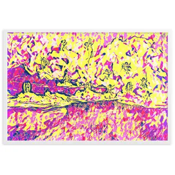 CUPID AND PSYCHE Superior Framed Poster