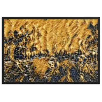 DANCE ME LIKE THE RAIN THAT BURNING OUT THE FIRE AROUND ME Velvet Framed Poster