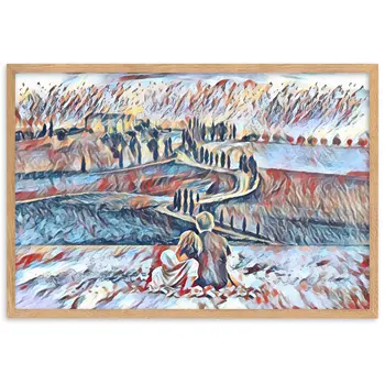 SEEING THE DAWN THROUGH THE DREAM SUPERIOR Framed Poster