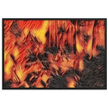 AMONG THE FOUR SEASONS YOU ARE THE FIFTH SENSE Velvet Edition Framed Poster