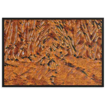 LOVE IS WHEN YOU CAN SEE WITHIN ME A.K Velvet Edition Framed Poster