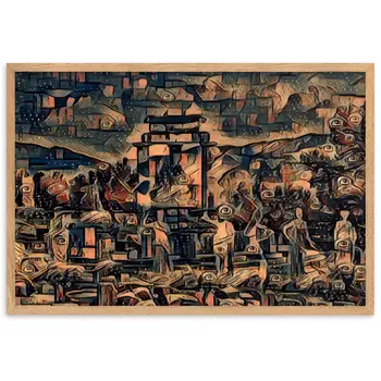 A SUNDAY AT THE ORACLE OF DELPHI Premium Framed Poster