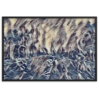 DANCE ME LIKE THE RAIN THAT BURNING OUT THE FIRE AROUND ME Velvet Framed Poster