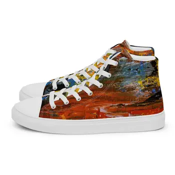 Gianneli Colours Handmade Women’s High Top Canvas Shoes