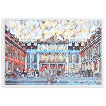 CÉLÉBRATION À LA MAISON DE L'ART V2 Superior Framed Poster