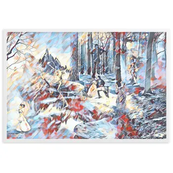 AMONG THE FOUR SEASONS YOU ARE THE FIFTH SENSE Special Edition Framed Poster