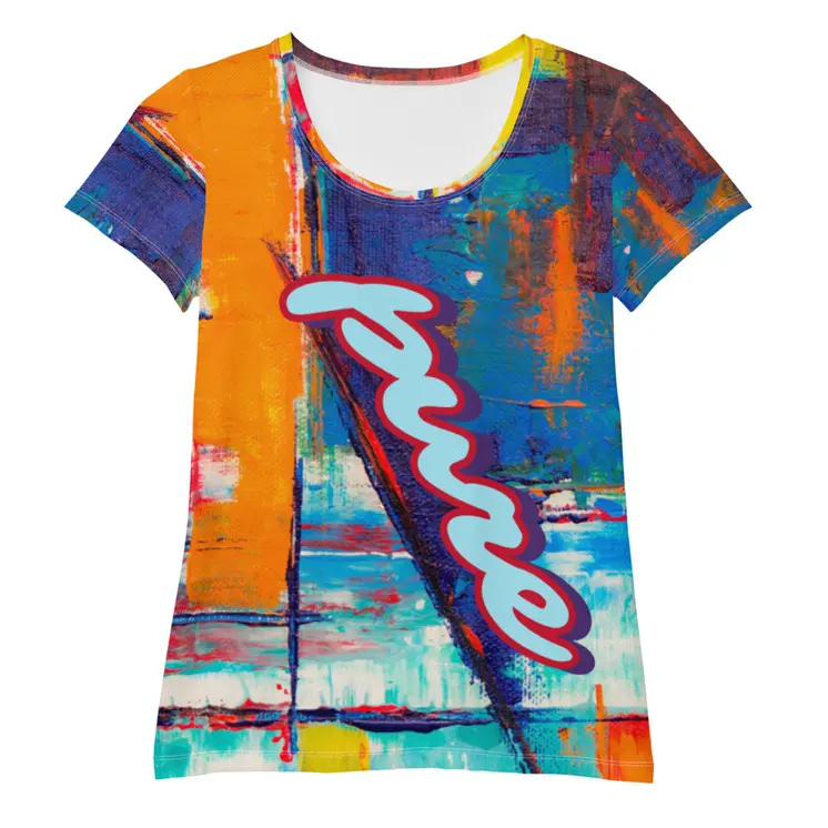 PURE LOVE Women's Athletic T-shirt by Gianneli