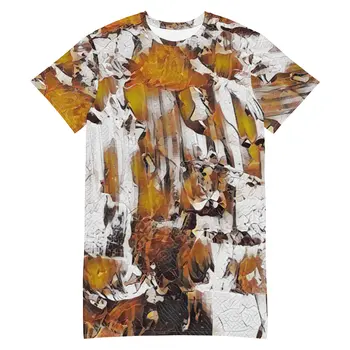 VINTAGE HEART ART T-shirt Dress by Gianneli