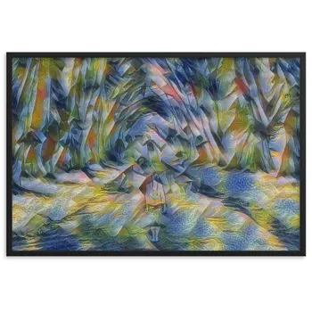 LOVE IS WHEN YOU CAN SEE WITHIN ME A.K Velvet Edition Framed Poster