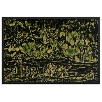 ZEUS AND THE SNAKE V2 Superior Framed Poster