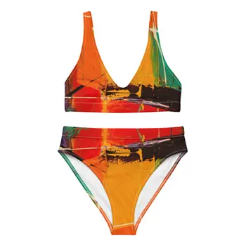 Gianneli Colours Recycled High Waisted Bikini