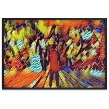 I SAW MY ENTIRE LIFE PASS THROUGH YOUR EYES Velvet Edition Framed Poster