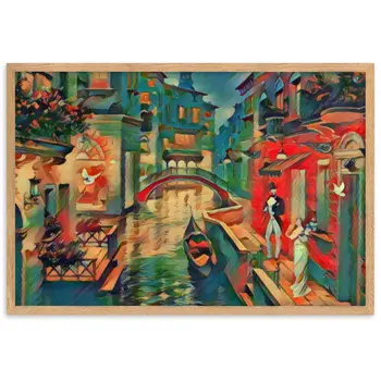 Questo è il mio porto e tu il suo cuore Premium Framed Poster