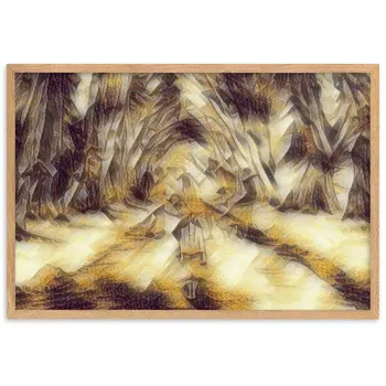 LOVE IS WHEN YOU CAN SEE WITHIN ME A.K Velvet Edition Framed Poster