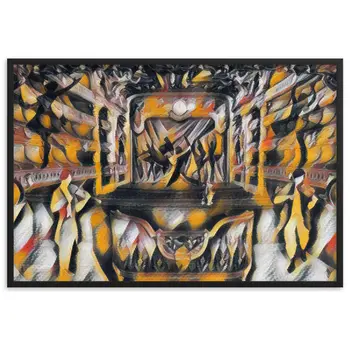 WHEN YOUR SENSES DANCE WITH MY MOMENTS JL.AK Velvet Edition Framed Poster