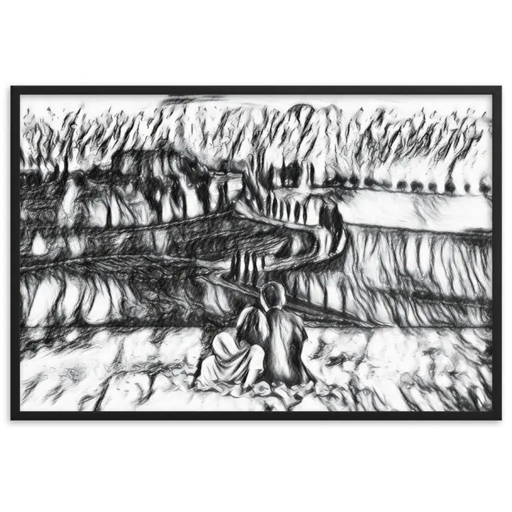 SEEING THE DAWN THROUGH THE DREAM SUPERIOR Framed Poster