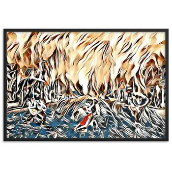 DANCE ME LIKE THE RAIN THAT BURNING OUT THE FIRE AROUND ME Framed Poster