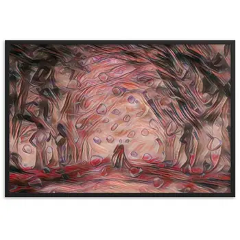 TO SEE MY HEART YOU MUST FIRST DIVE INTO MY TRUTH J.L PREMIUM Framed Poster