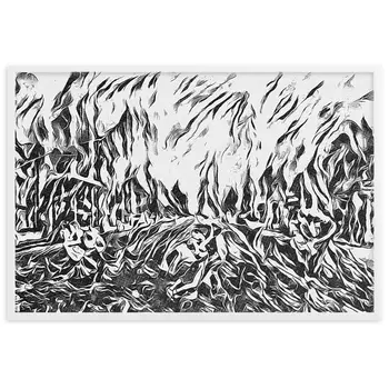 DANCE ME LIKE THE RAIN THAT BURNING OUT THE FIRE AROUND ME Framed Poster