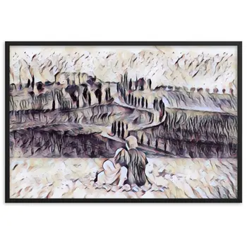 SEEING THE DAWN THROUGH THE DREAM SUPERIOR Framed Poster