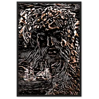 WHEN POSEIDON ASKED THE WAVES TO DANCE TALE Framed Poster