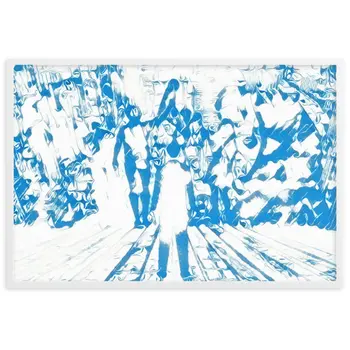 I SAW MY ENTIRE LIFE PASS THROUGH YOUR EYES Velvet Edition Framed Poster