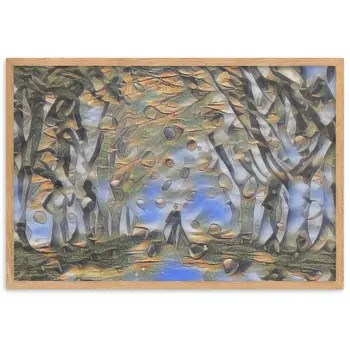 TO SEE MY HEART YOU MUST FIRST DIVE INTO MY TRUTH J.L VELVET Framed Poster