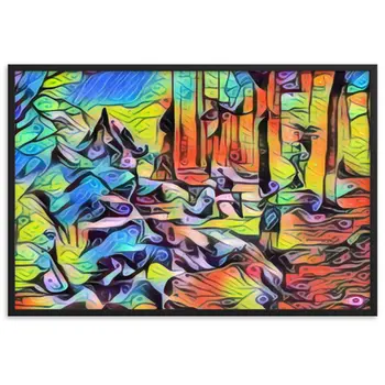 AMONG THE FOUR SEASONS YOU ARE THE FIFTH SENSE PREMIUM Framed Poster