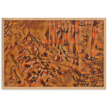 AMONG THE FOUR SEASONS YOU ARE THE FIFTH SENSE Velvet Edition Framed Poster