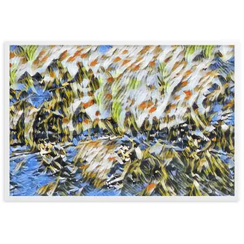DANCE ME LIKE THE RAIN THAT BURNING OUT THE FIRE AROUND ME Velvet Framed Poster