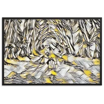 LOVE IS WHEN YOU CAN SEE WITHIN ME A.K Velvet Edition Framed Poster