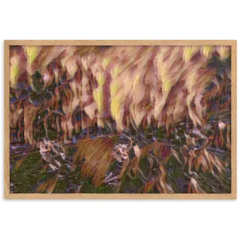 DANCE ME LIKE THE RAIN THAT BURNING OUT THE FIRE AROUND ME Velvet Framed Poster