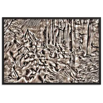 AMONG THE FOUR SEASONS YOU ARE THE FIFTH SENSE TALE Framed Poster