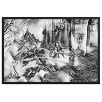 AMONG THE FOUR SEASONS YOU ARE THE FIFTH SENSE PREMIUM Framed Poster