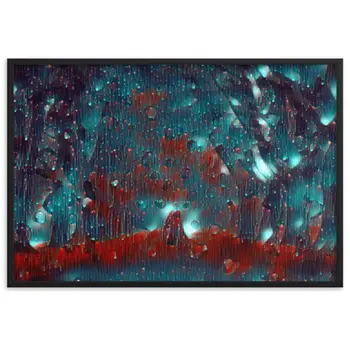 TO SEE MY HEART YOU MUST FIRST DIVE INTO MY TRUTH J.L PREMIUM Framed Poster