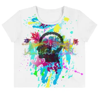 Beautiful Minds Crop Tee by Gianneli
